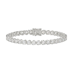 Lightweight Fusion Lab Grown Diamond Tennis Bracelet approx. 7 ct White Gold angle view