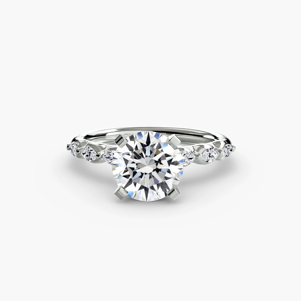 Round 3.00ct Lavinia Lab Diamond Ring D VS1 Platinum IGI Certified
