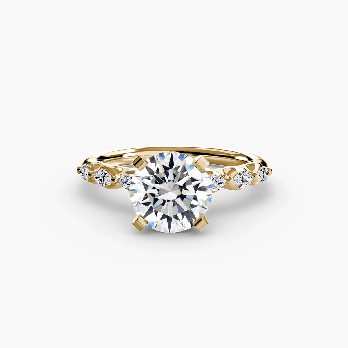 Round 2.00ct Lavinia Lab Diamond Ring D VS1 18k Yellow Gold IGI Certified
