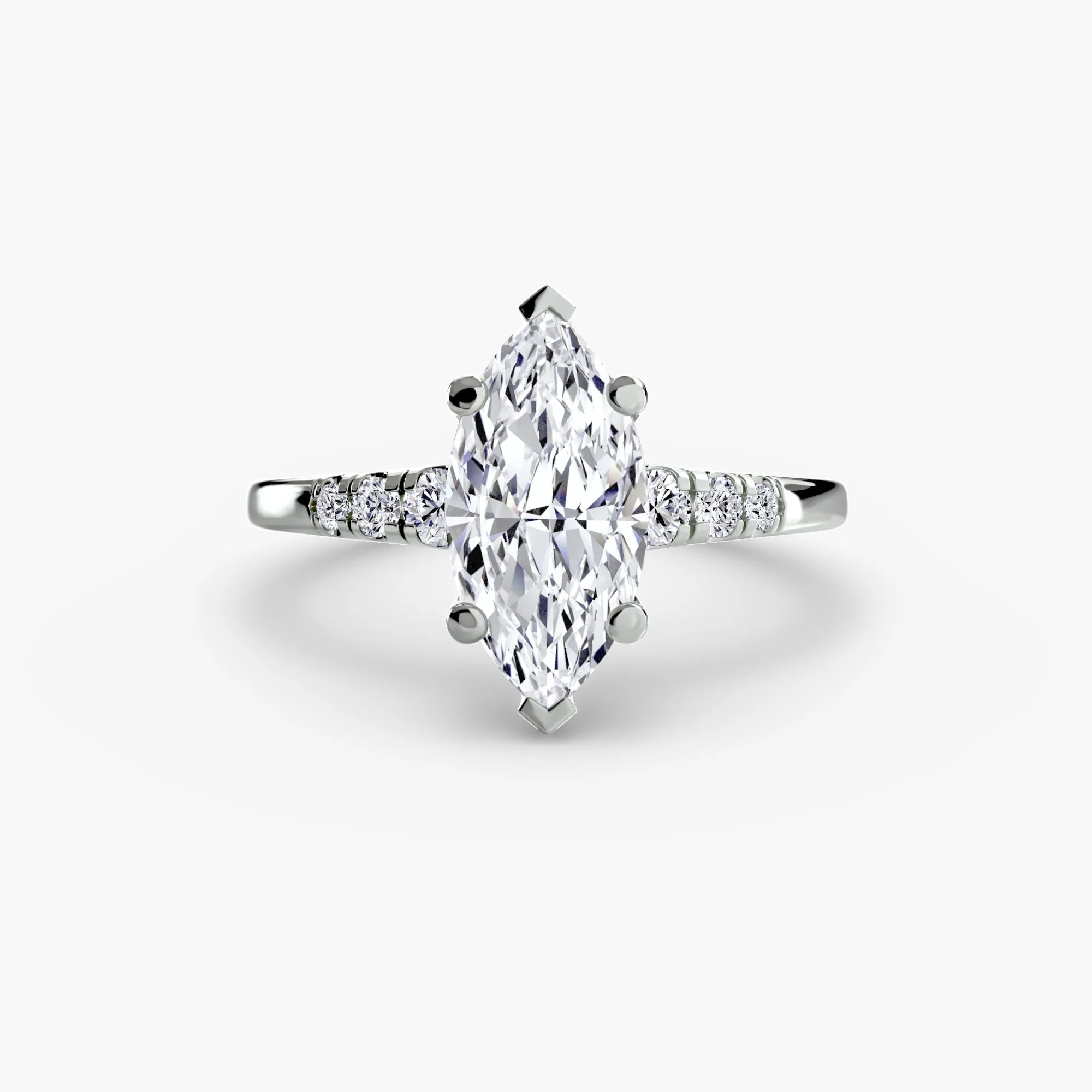 2.71 carat lab diamond ring set in 9k white gold IGI certified DVS1