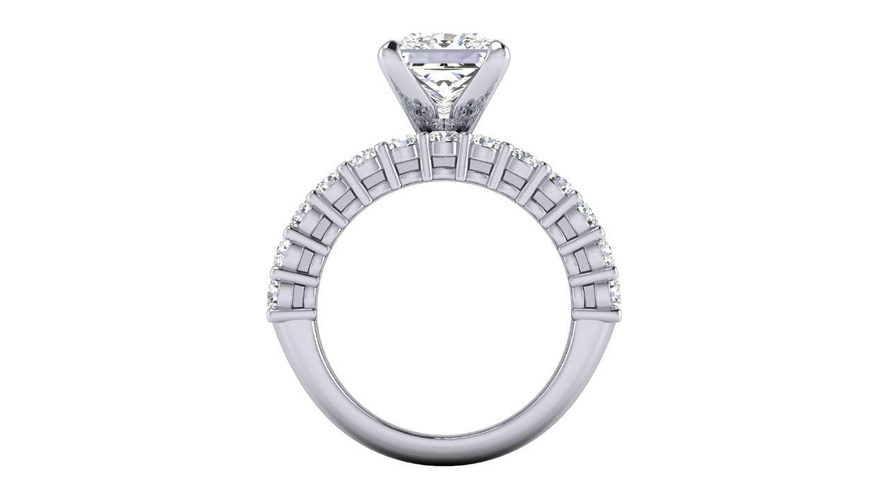 Bespoke Design Platinum Diamond Ring | 5.05ct Total | IGI Certified
