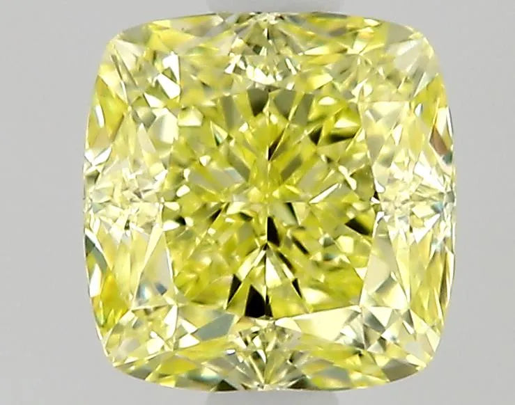 0.50ct Cushion modified Natural Diamond (Colour Fancy Yellow, Clarity VS1, Cut VG, GIA Certified)