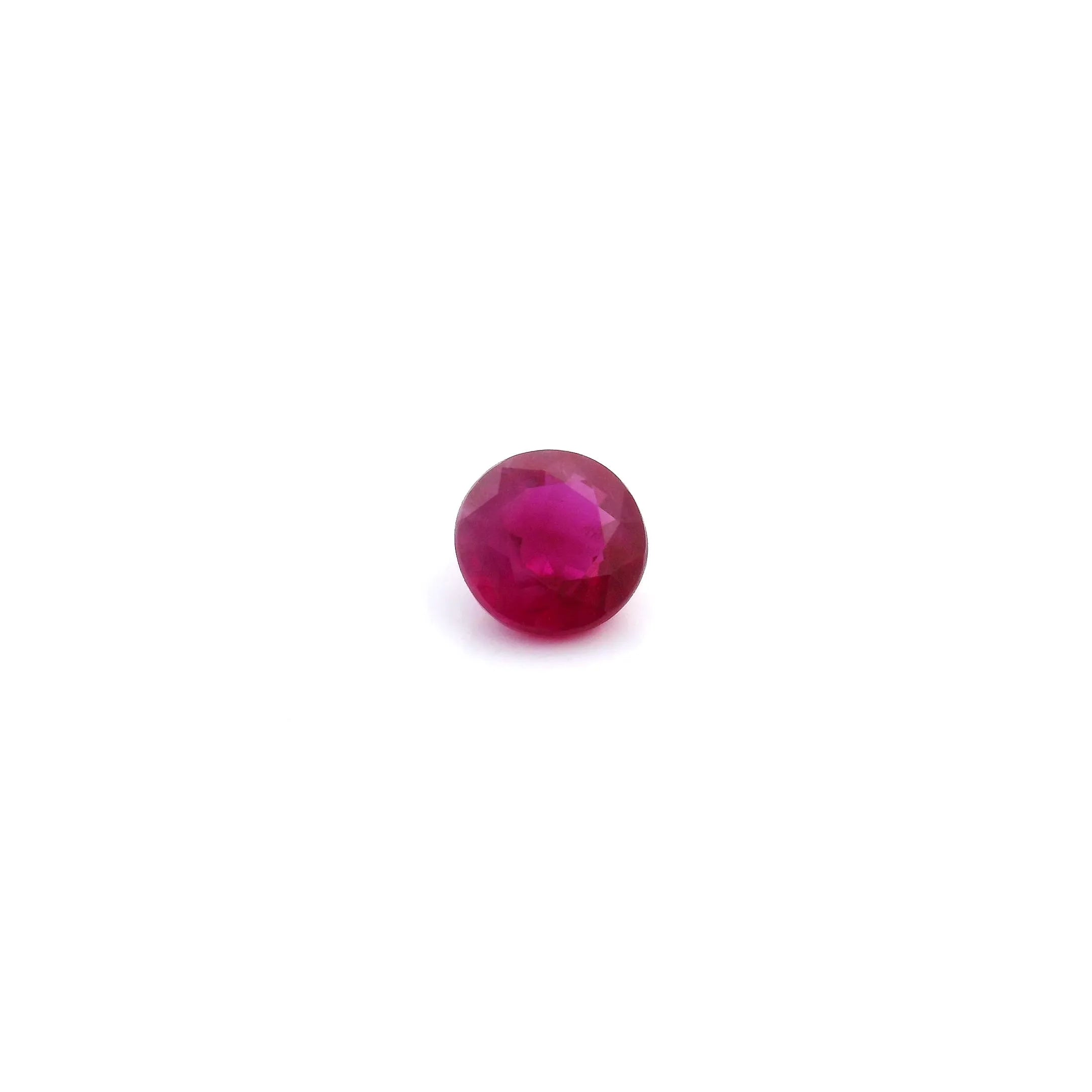 0.52ct Round Natural Ruby (Colour Red, Clarity Slightly Included, Cut Faceted)