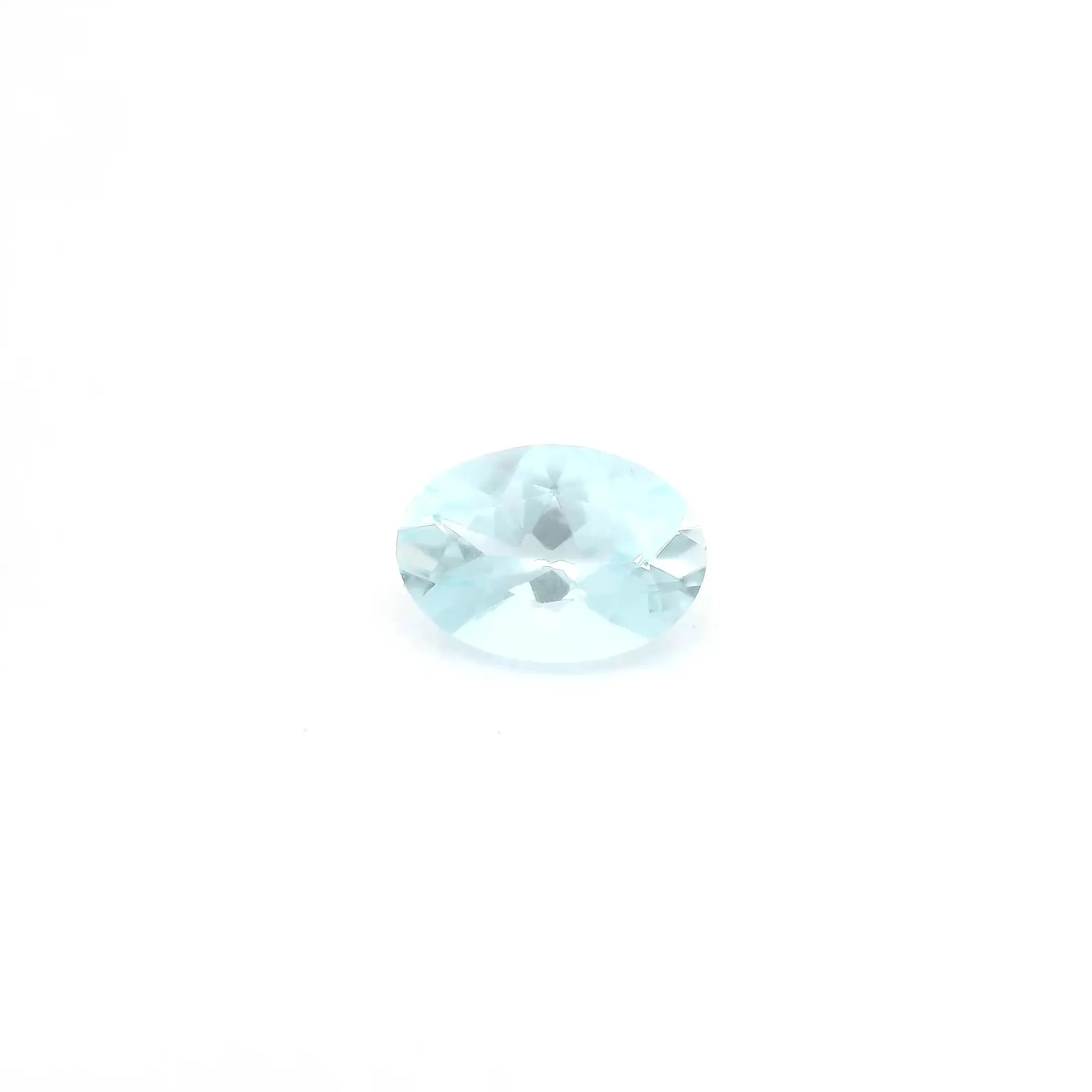 0.61ct Oval Natural Aquamarine (Colour Blue, Clarity Eye Clean, Cut Faceted)