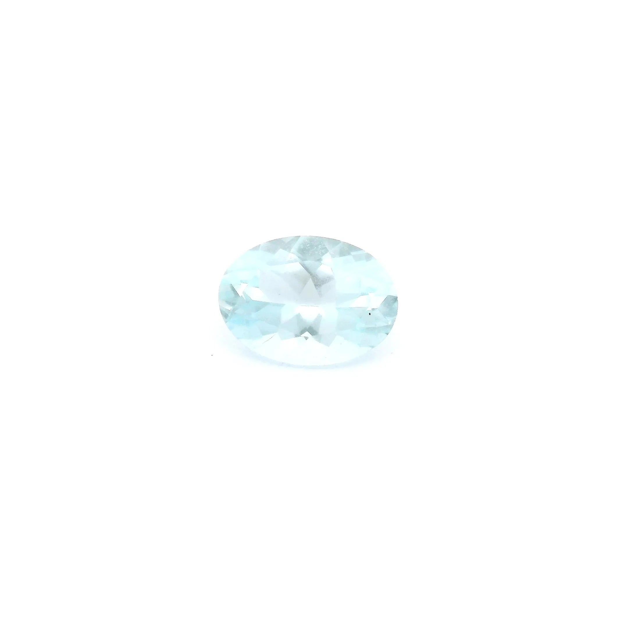 0.67ct Oval Natural Aquamarine (Colour Blue, Clarity Eye Clean, Cut Faceted)