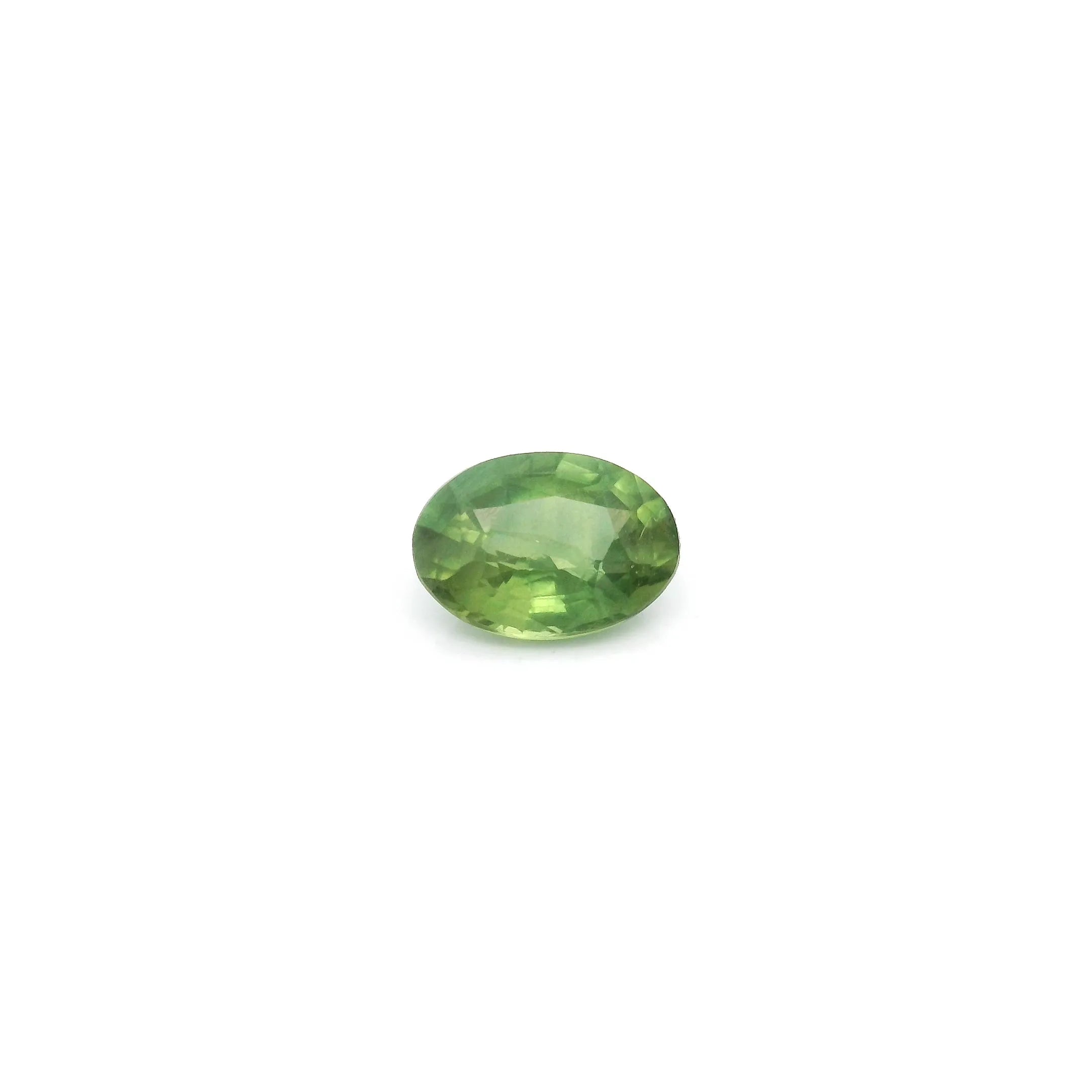 0.70ct Oval Natural Sapphire (Colour Green, Clarity Slightly Included, Cut Faceted)