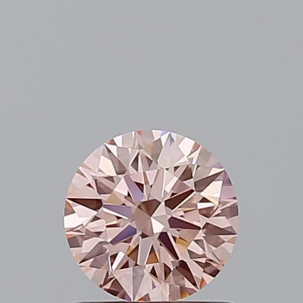 0.72ct Round Lab Grown Diamond (Colour Fancy Vivid Pink, Clarity VVS1, Cut ID, IGI Certified)