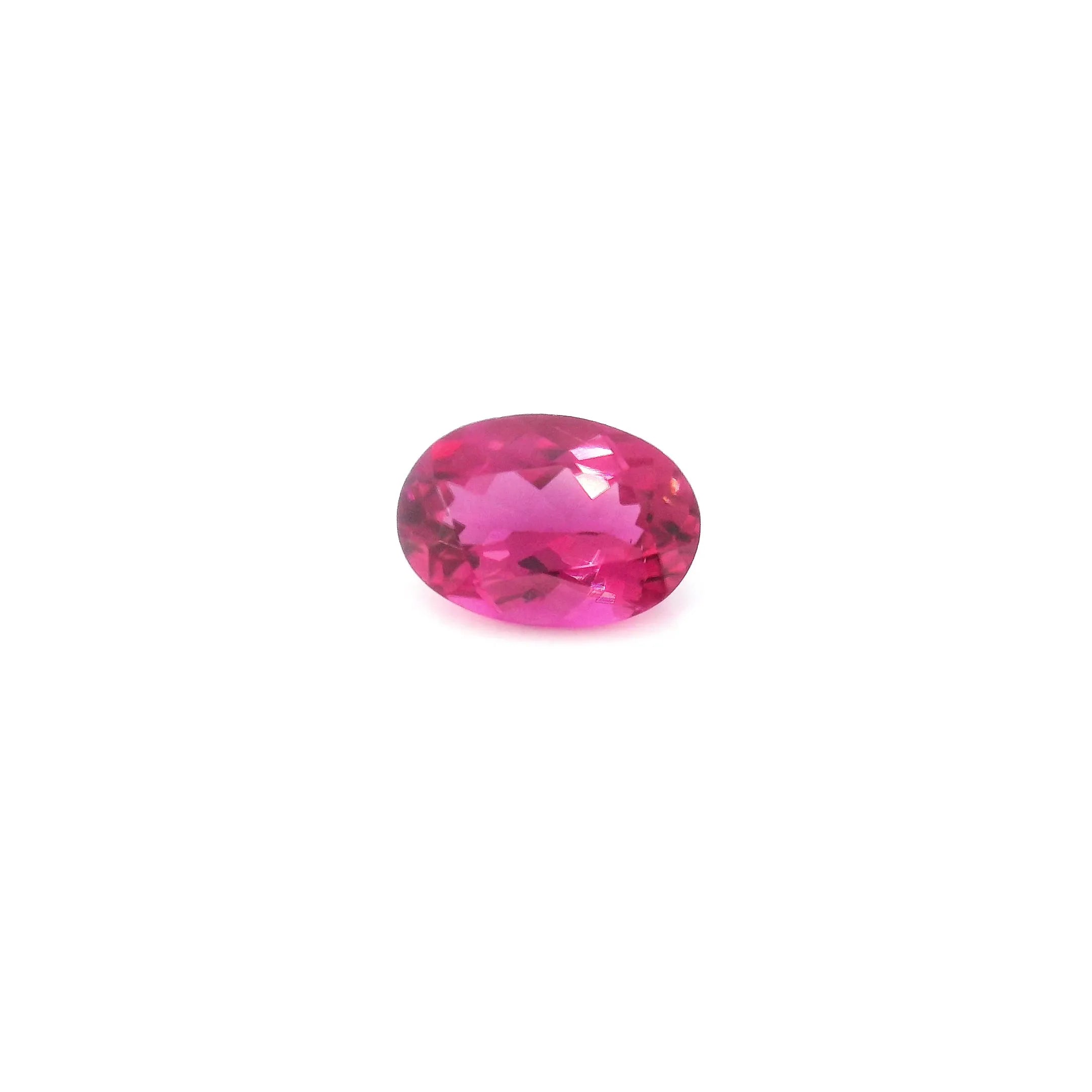 0.75ct Oval Natural Tourmaline (Colour Red, Clarity Eye Clean, Cut Faceted)