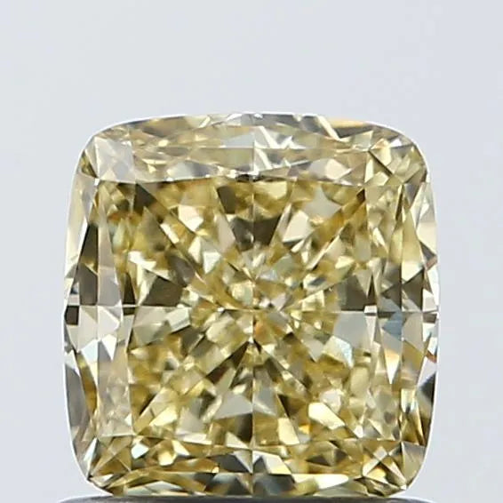 1.00ct Cushion modified Lab Grown Diamond (Colour Fancy Intense Yellow, Clarity VS1, IGI Certified)