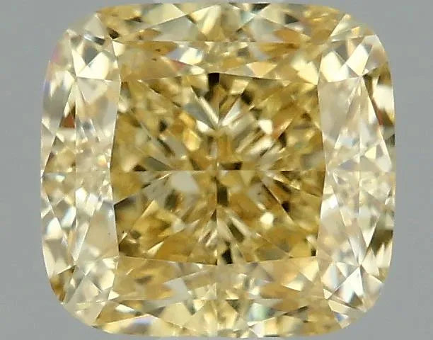 1.00ct Cushion modified Lab Grown Diamond (Colour Fancy Intense Yellow, Clarity VS1, IGI Certified)