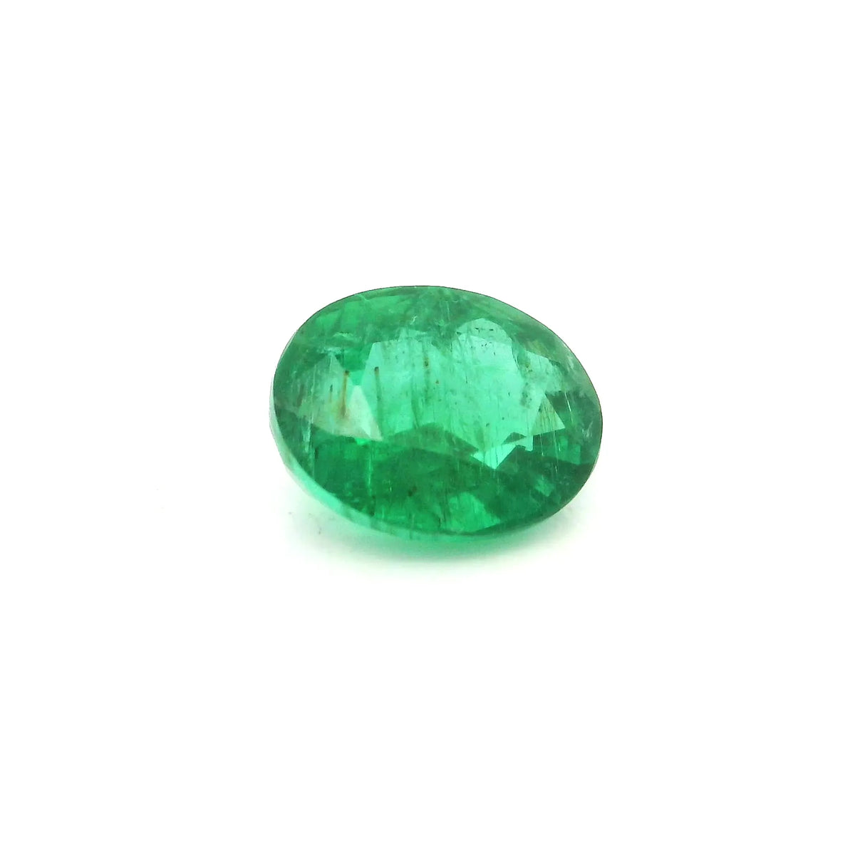 1.00ct Oval Natural Emerald (Colour Green, Clarity Slightly Included, Cut Faceted)
