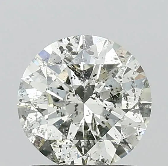 1.01ct Round Natural Diamond (Colour H, Clarity I1, Cut EX, IGI Certified)