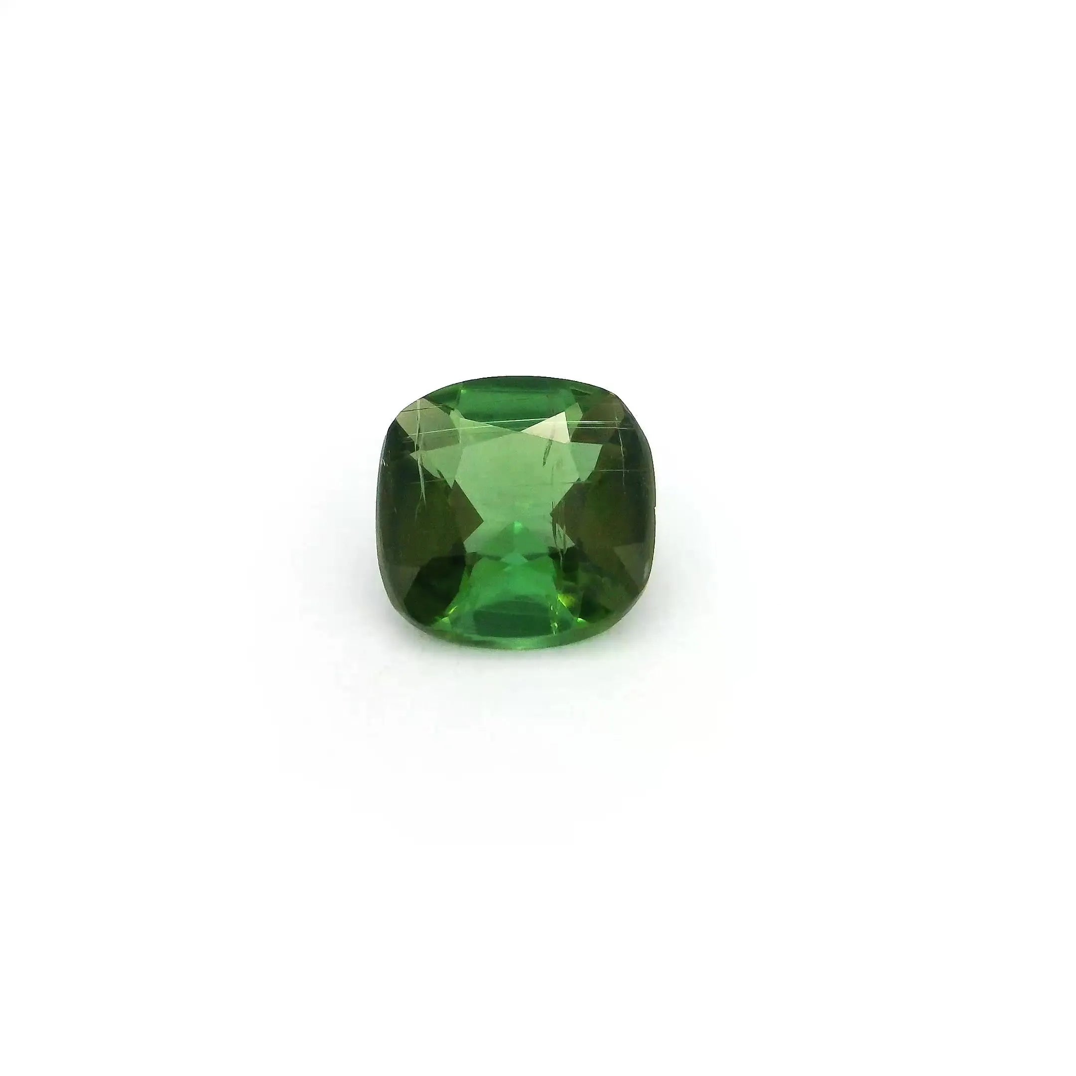 1.13ct Cushion Natural Tourmaline (Colour Green, Clarity Slightly Included, Cut Faceted)