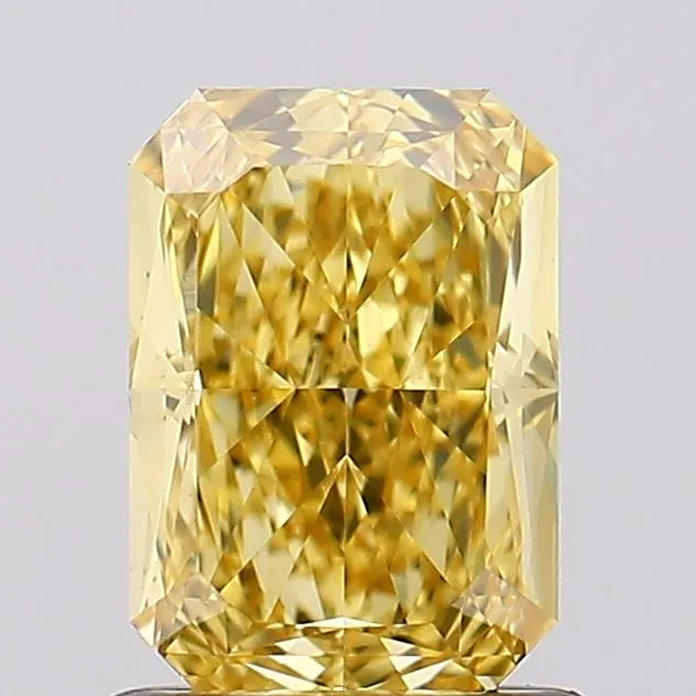 1.13ct Radiant Lab Grown Diamond (Colour Fancy Vivid Yellow, Clarity VS1, IGI Certified)