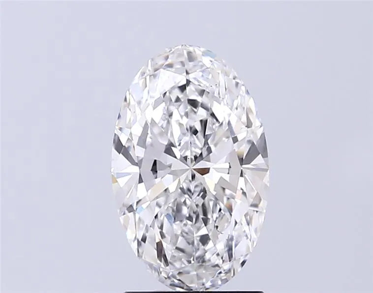 2.00ct Oval Lab Grown Diamond (Colour D, Clarity VS2, IGI Certified)