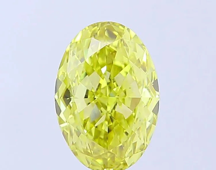 2.00ct Oval Lab Grown Diamond (Colour Fancy Intense Yellow, Clarity VS1, IGI Certified)