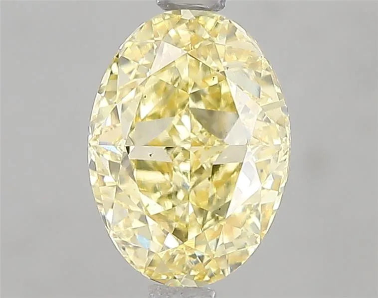 2.01ct Oval Lab Grown Diamond (Colour Fancy Intense Yellow, Clarity VS1, IGI Certified)