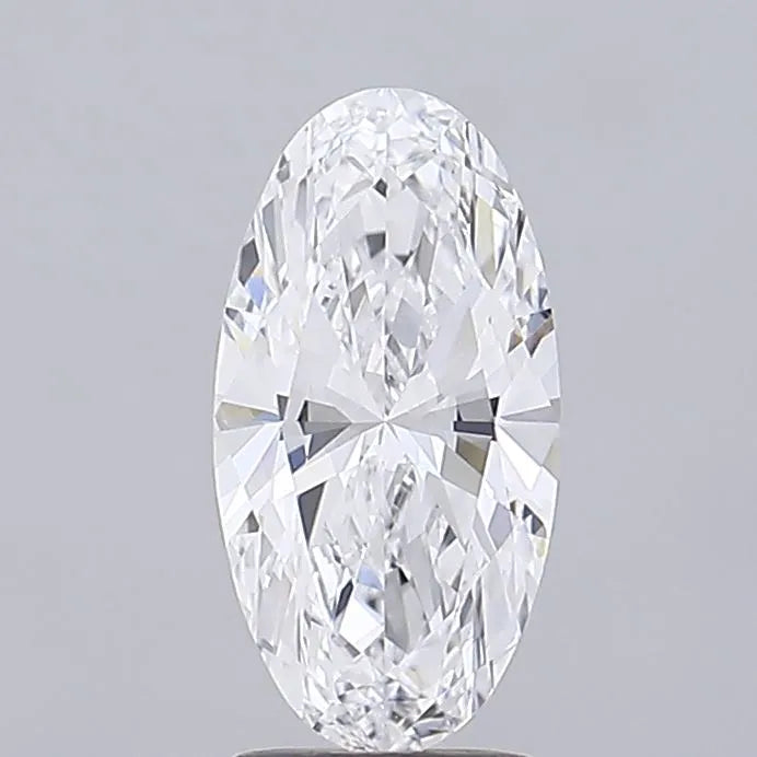 2.02ct Oval Lab Grown Diamond (Colour D, Clarity VVS2, IGI Certified)