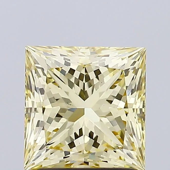 2.03ct Princess Lab Grown Diamond (Colour Fancy Yellow, Clarity VS1, IGI Certified)