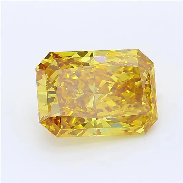 2.05ct Radiant Lab Grown Diamond (Colour Fancy Vivid Brownish Yellow, Clarity VVS2, IGI Certified)