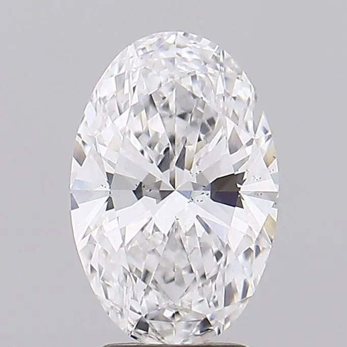 2.06ct Oval Lab Grown Diamond (Colour D, Clarity VS2, IGI Certified)