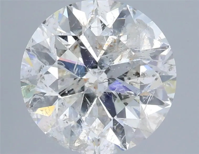 2.06ct Round Natural Diamond (Colour H, Clarity I1, Cut EX, IGI Certified)