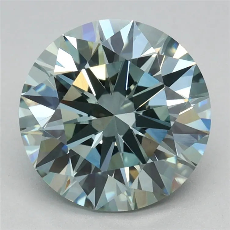 2.07ct Round Lab Grown Diamond (Colour Fancy Intense Green, Clarity VVS2, Cut ID, IGI Certified)