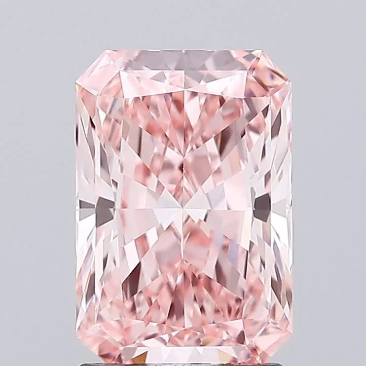 2.09ct Radiant Lab Grown Diamond (Colour Fancy Vivid Pink, Clarity VVS2, IGI Certified)