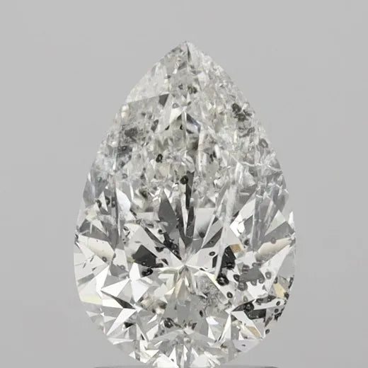 2.10ct Pear Natural Diamond (Colour H, Clarity I1, IGI Certified)