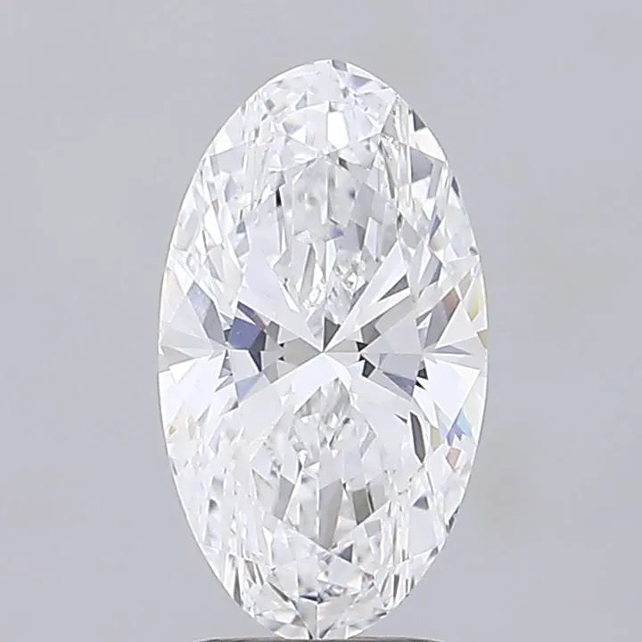 2.26ct Oval Lab Grown Diamond (Colour D, Clarity VVS2, IGI Certified)