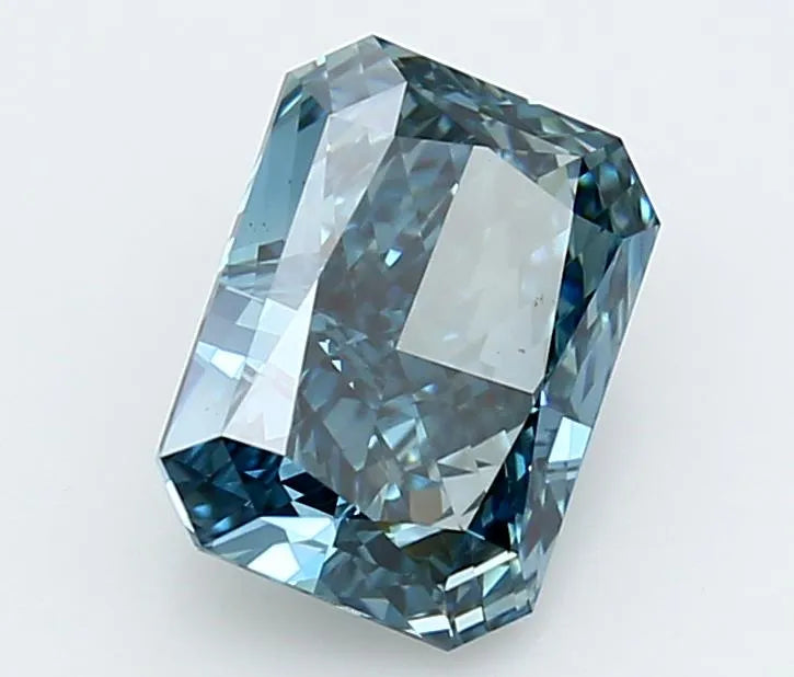 2.52ct Radiant Lab Grown Diamond (Colour Fancy Vivid Blue, Clarity VVS2, IGI Certified)