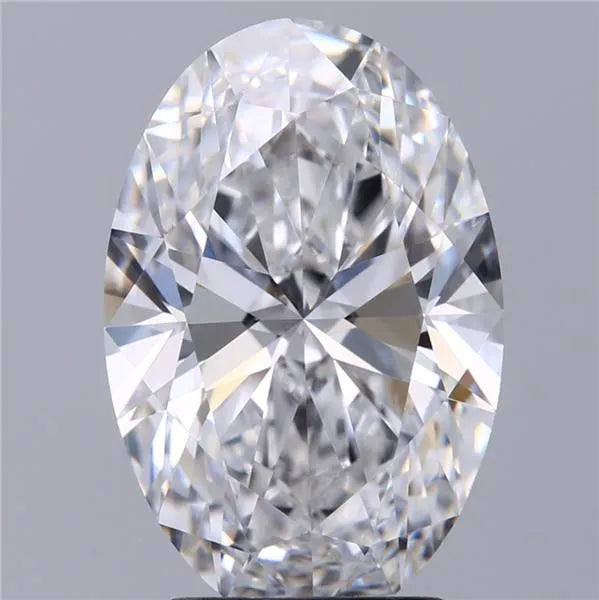 2.58ct Oval Lab Grown Diamond (Colour D, Clarity VVS2, IGI Certified)