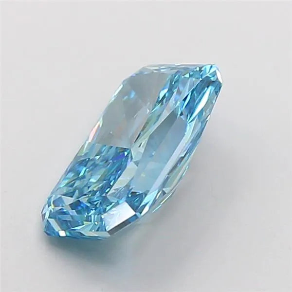 2.59ct Radiant Lab Grown Diamond (Colour Fancy Vivid Blue, Clarity VVS2, IGI Certified)