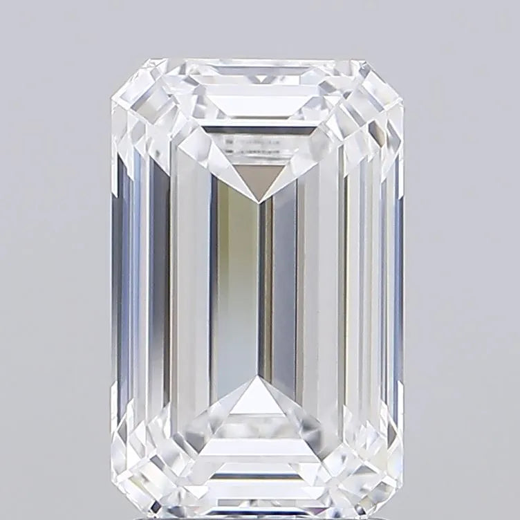 2.72ct Emerald Lab Grown Diamond (Colour D, Clarity VVS2, IGI Certified)