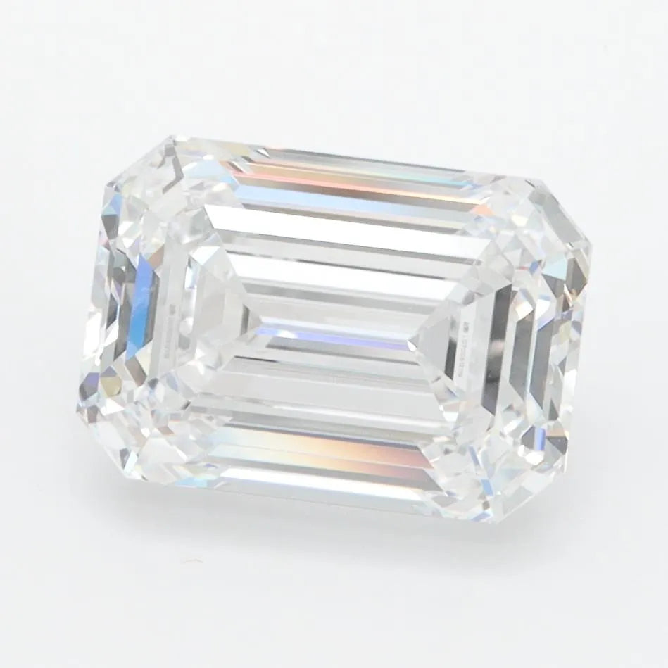 3.00ct Emerald Lab Grown Diamond (Colour D, Clarity IF, IGI Certified)