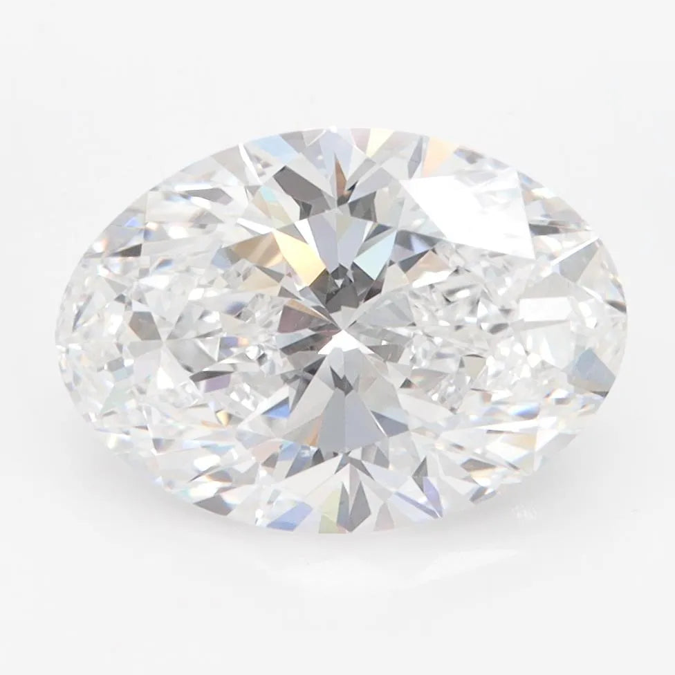 3.00ct Oval Lab Grown Diamond (Colour D, Clarity VVS1, IGI Certified)