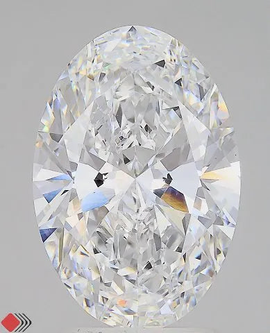 3.00ct Oval Lab Grown Diamond (Colour D, Clarity VVS2, IGI Certified)