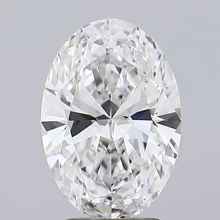 3.00ct Oval Lab Grown Diamond (Colour E, Clarity IF, IGI Certified)