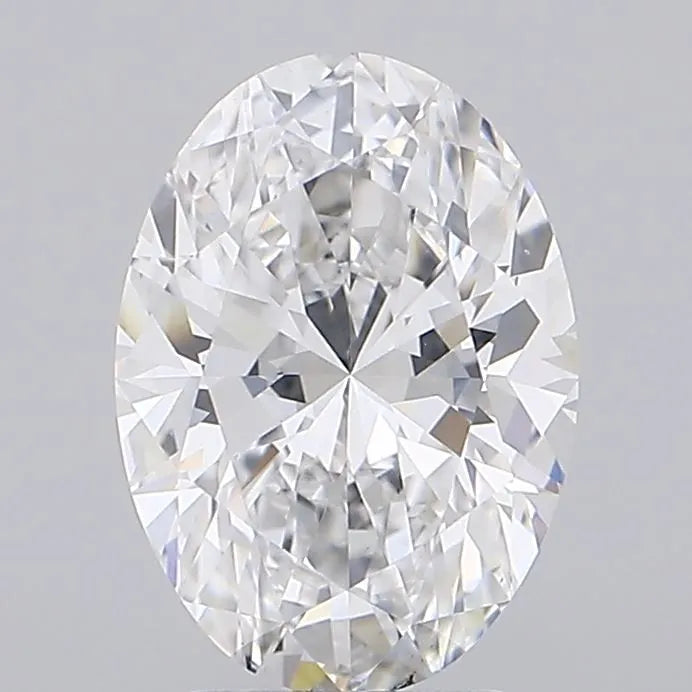 3.00ct Oval Lab Grown Diamond (Colour E, Clarity VS2, IGI Certified)