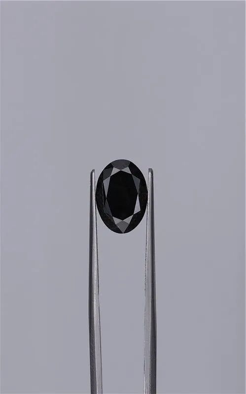 3.35ct Oval Natural Diamond (Colour Fancy Black, Clarity VVS2, Cut EX, GIA Certified)