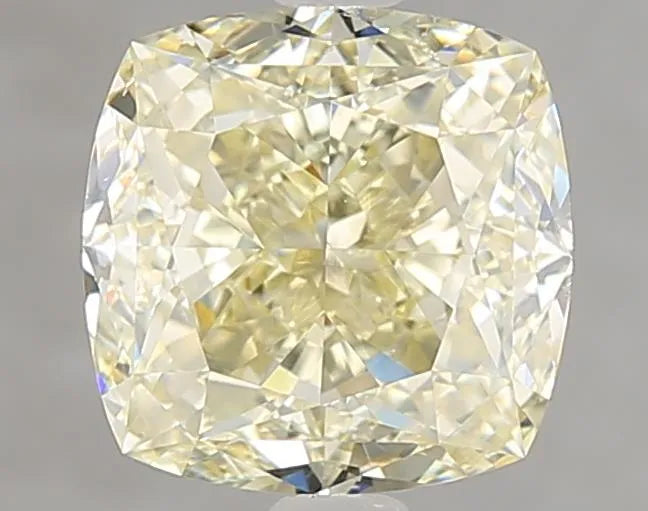 3.50ct Cushion brilliant Natural Diamond (Colour Fancy Light Yellow, Clarity SI1, GIA Certified)