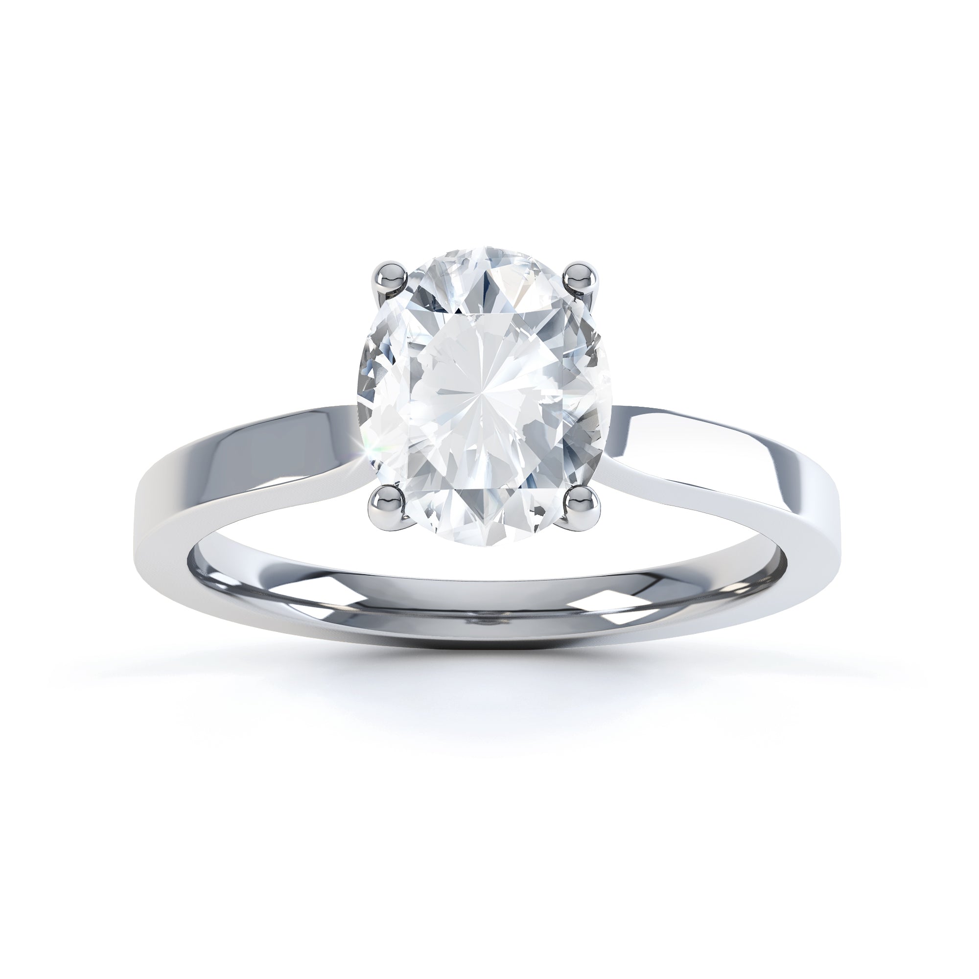 Round 1.00ct E VS2 Diamond Engagement Ring | Platinum | IGI Certified