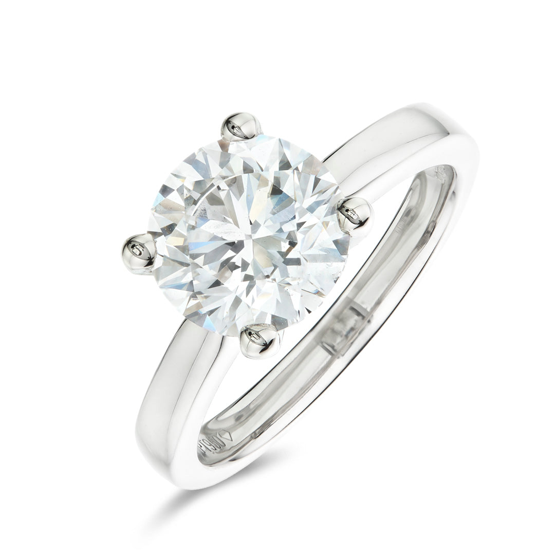 Round 2.06ct E VS2 Diamond Engagement Ring | Platinum | IGI Certified