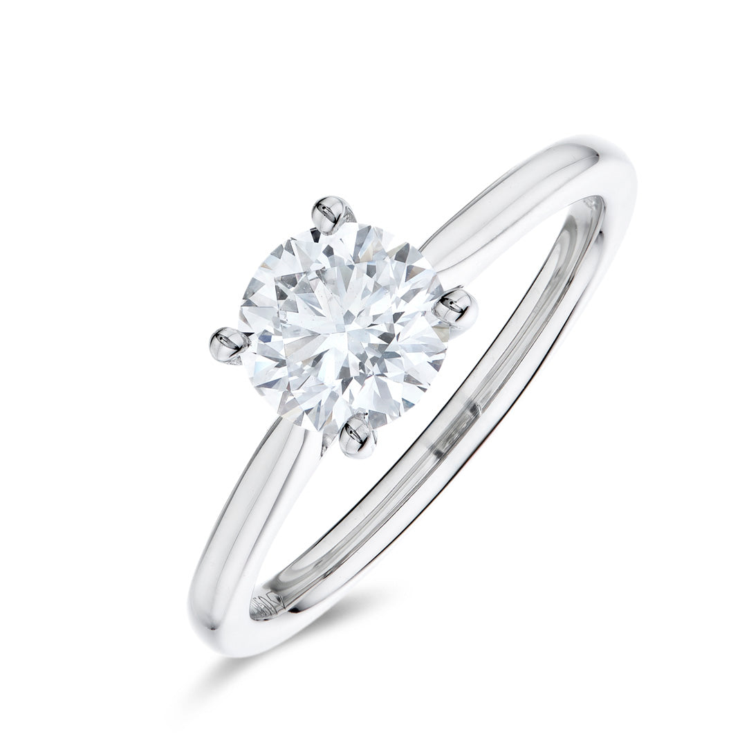 Round 1.50ct E VS1 Diamond Engagement Ring | Platinum | IGI Certified