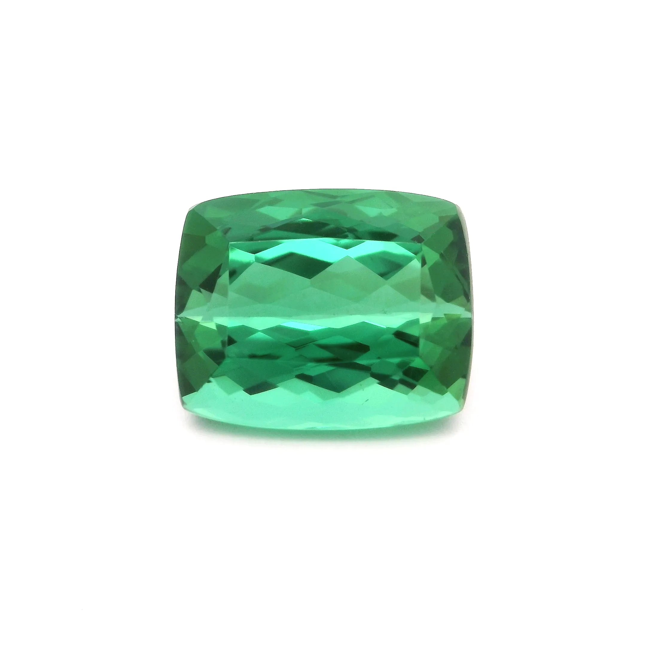 5.99ct Cushion Natural Tourmaline (Colour Green, Clarity Eye Clean, Cut Faceted)