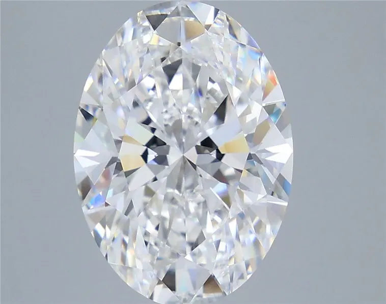 6.50ct Oval Lab Grown Diamond (Colour D, Clarity FL, IGI Certified)