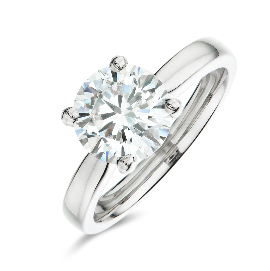 Round 1.01ct E VS2 Diamond Engagement Ring | Platinum | IGI Certified