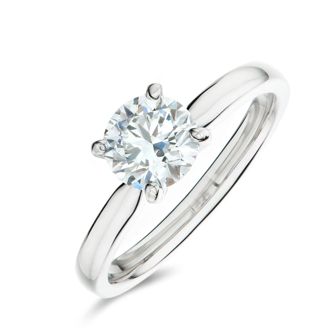 Round 1.75ct F VS1 Diamond Engagement Ring | Platinum | IGI Certified