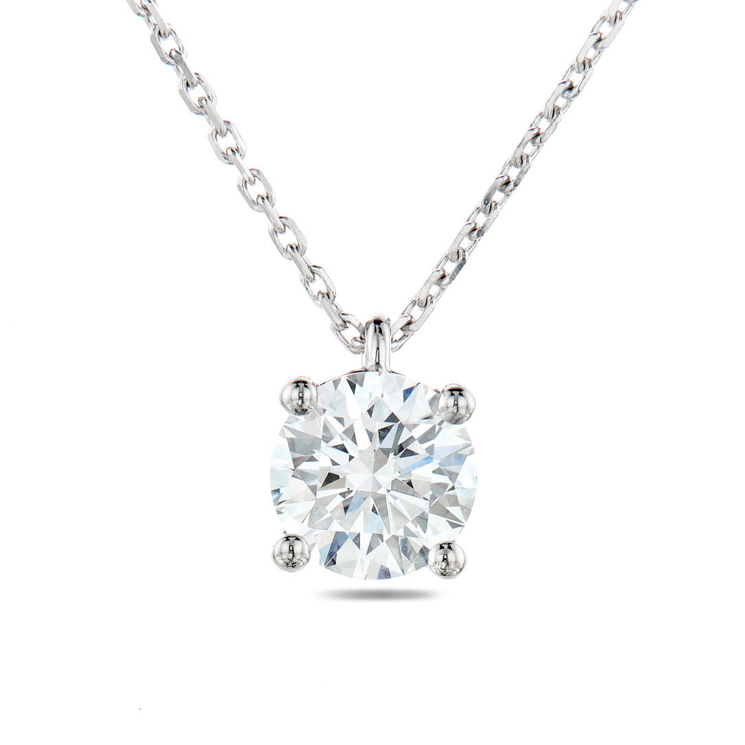 Bail Pendant Round 3.11ct G SI1 | Platinum | IGI Certified