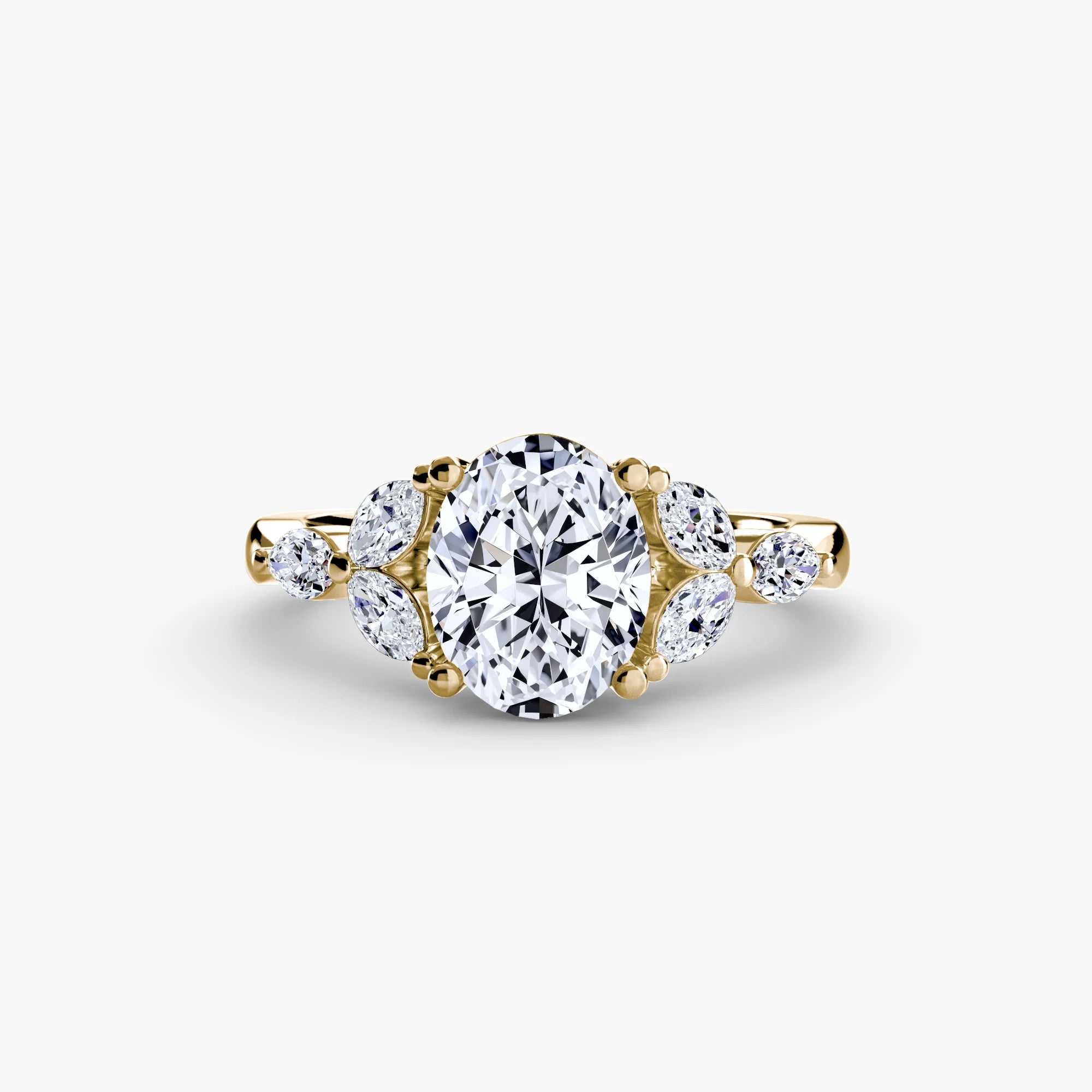 1.84 carat Oval Lab Diamond D VS1 set in 9k Yellow Gold. Fully IGI Certified.